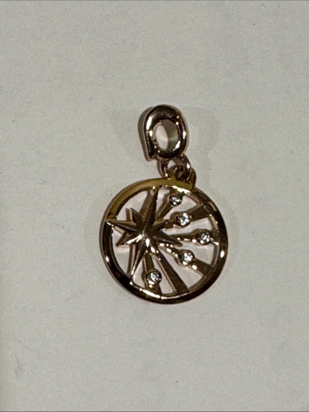 New Pandora 14K gold plated star medallion charm.